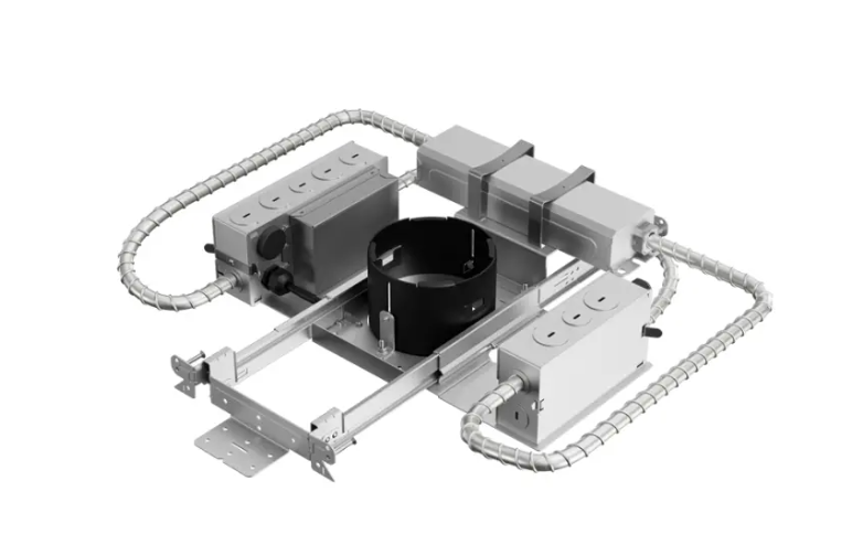 DMF Lighting M4NCRN30DSAWNEM M-Series Commercial 4" Round New Construction Housing - Emergency Driver Integrated Switch - 3,000 Lumens - Lutron Athena Node - DALI-2 Static CCT Dimmable