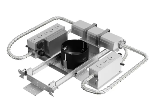 DMF Lighting M4NCRN25DSEMS M-Series Commercial 4" Round New Construction Housing, Emergency Driver Remote Switch, 2,500 Lumens, DALI-2 Static CCT Dimmable