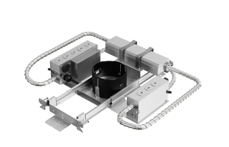 DMF Lighting M4NCRN35OAWNEMS M-Series Commercial 4" Round New Construction Housing - Emergency Driver Remote Switch - 3,500 Lumens - Lutron Athena Node - 0-10V Dimmable