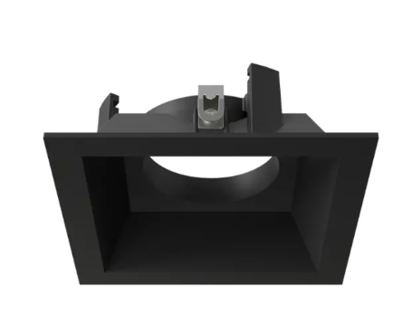 DMF Lighting M4T1SBK M-Series Multiple Square 1-Head Flanged Trim, Black