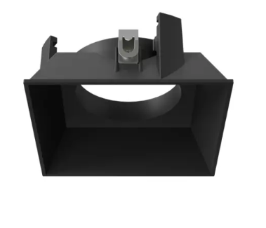 DMF Lighting M4T1SBKFL M-Series Multiple Square 1-Head Flangeless Trim, Black