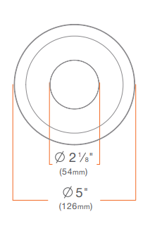 DMF Lighting M4TRBCC 4" Round Trim Beveled Pinhole Recessed Downlight, Custom Color