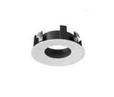DMF Lighting M4TRBBKFL 4" Round Trim Beveled Pinhole Recessed Flangeless Downlight, Black Finish