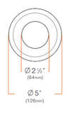 DMF Lighting M4TRHCC 4" Round Trim Hyperbolic Recessed Downlight, Custom Color