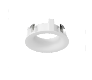 DMF Lighting M4TRHWHFL 4" Round Hyperbolic Trim Recessed Flangeless Downlight, White Finish