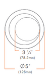 DMF Lighting M4TRLCC 4" Round Trim Wall Wash Recessed Downlight, Custom Color