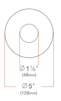 DMF Lighting M4TRPWW 4" Round Trim Pinhole Recessed Downlight, Warm Diffuse, White Flanged