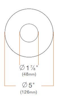 DMF Lighting M4TRPCW 4" Round Trim Pinhole Recessed Downlight, Clear Diffuse, White Flanged