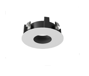 DMF Lighting M4TRPBKFL 4" Round Trim Pinhole Recessed Flangeless Downlight, Black Finish