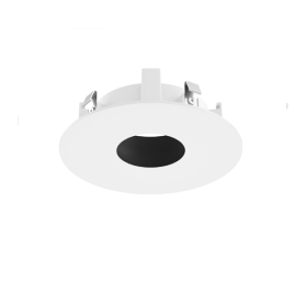 DMF Lighting M4TRPWW 4" Round Trim Pinhole Recessed Downlight, Warm Diffuse, White Flanged
