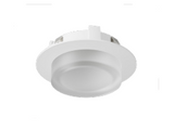 DMF Lighting M4TRSBZDCC 4" Round Beveled Recessed Decorative Closed Clear Trim Frosted Side Downlight, Bronze Finish