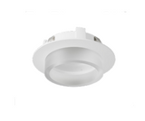 DMF Lighting M4TRHWHDOF 4" Round Hyperbolic Trim Recessed Decorative Open Frosted Downlight, White Finish