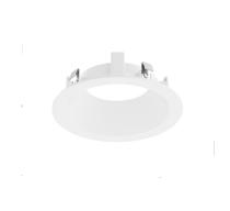DMF Lighting M4TRSWW 4" Round Beveled Recessed Downlight, Warm Diffuse, White Flanged