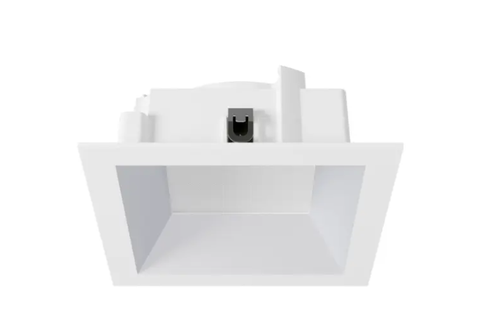 DMF Lighting M4TSDCW M-Series 4" Square Clear Diffuse Deep Beveled Trim - White