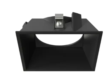 DMF Lighting M4TSQBKFL M-Series 4" Round on Square Flangeless Trim, Black