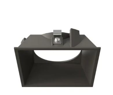 DMF Lighting M4TSQBZFL M-Series 4" Round on Square Flangeless Trim, Bronze