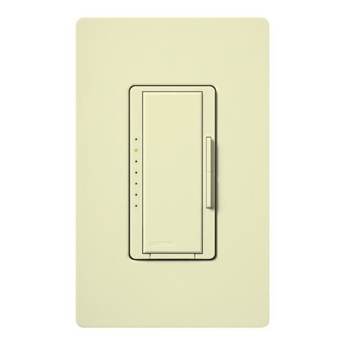 Lutron MA-1000-AL Maestro Digital Fade Dimmer, Single Pole/Multi-Location, 1000W Incandescent/Halogen, Almond Finish