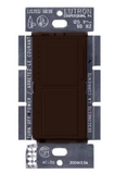 Lutron MA-L3S25-BR Maestro Satin Dual Digital Fade Dimmer & Switch, Single Pole, 2.5A Light/Fan Switch, Brown Finish