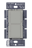 Lutron MA-L3S25-GR Maestro Satin Dual Digital Fade Dimmer & Switch, Single Pole, 2.5A Light/Fan Switch, Gray Finish