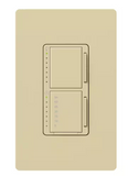 Lutron MA-L3T251-IV Maestro Satin Dual Digital Fade Dimmer and Countdown Timer Control Switch, Single Pole, 2.5A Light/Fan Timer Switch, Ivory Finish