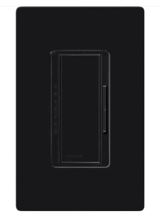 Lutron MA-PRO-BL Maestro Pro LED + Dimmer, Single Pole / 3-Way Multi-Location, Black Finish