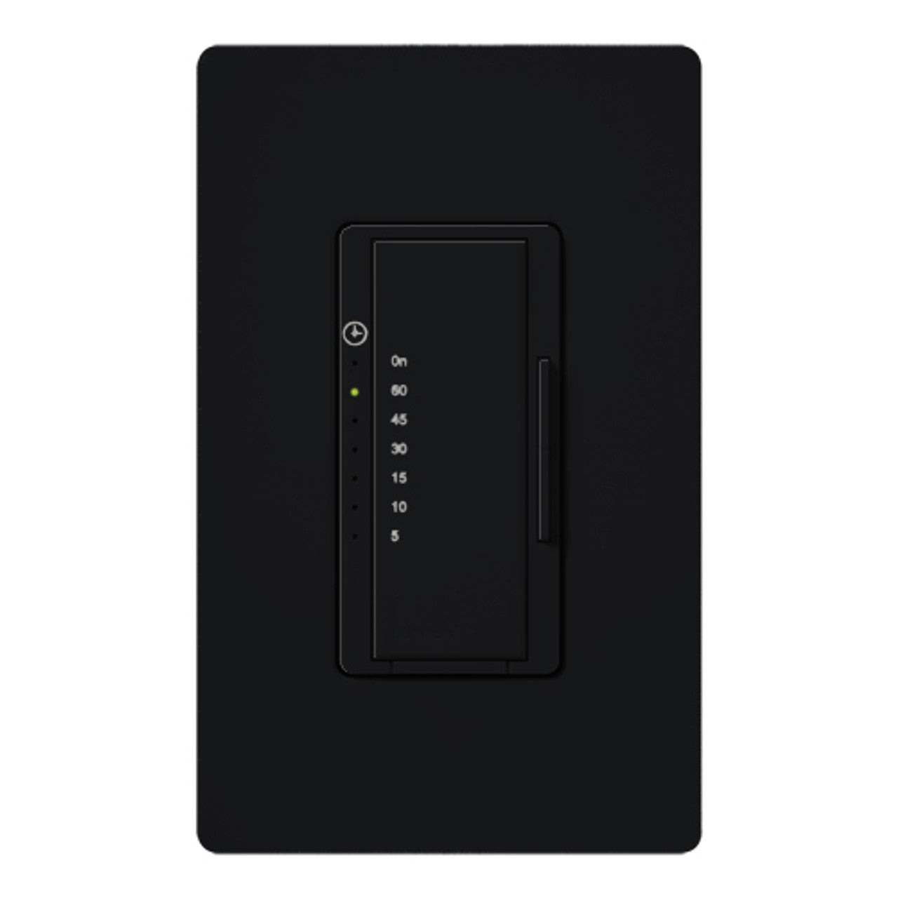 Lutron MA-T51MN-BL Maestro Satin Countdown Timer Control Switch, 5-60 Minutes, 5A Light, 3A Fan, Black Finish