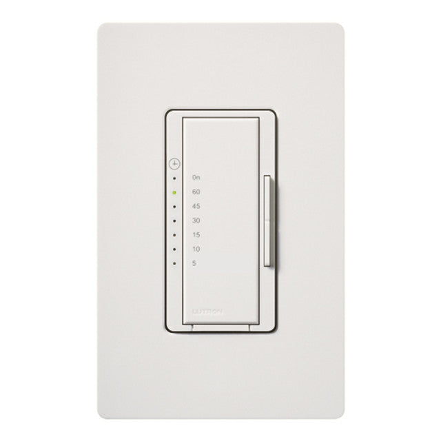 Lutron MA-T51MN-SW Maestro Satin Countdown Timer Control Switch, 5-60 Minutes, 5A Light, 3A Fan, Snow White Finish