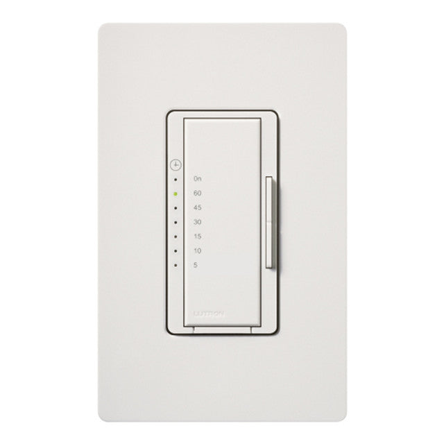 Lutron MA-T51MN-WH Maestro Countdown Timer Control Switch, 5-60 Minutes, 5A Light, 3A Fan, White Finish