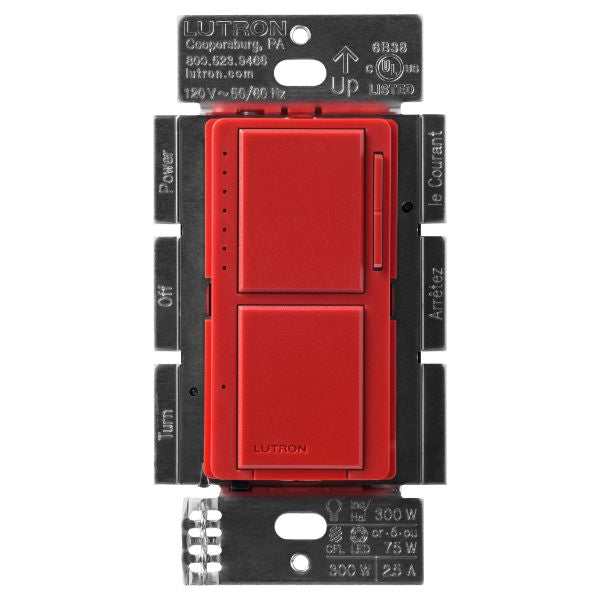 Lutron MACL-L3S25-HT Maestro Dual LED + Dimmer/Switch, Hot Finish