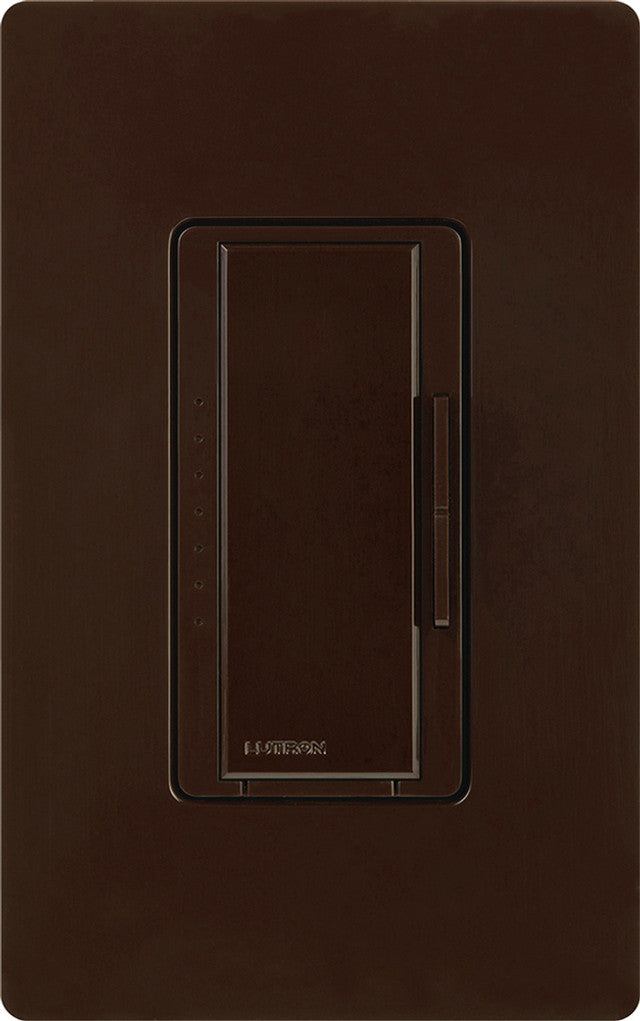 Lutron MAELV-600-BR Maestro Digital Fade Single Pole/Multi-Location Dimmer, 600W Electronic Low Voltage, Brown Finish