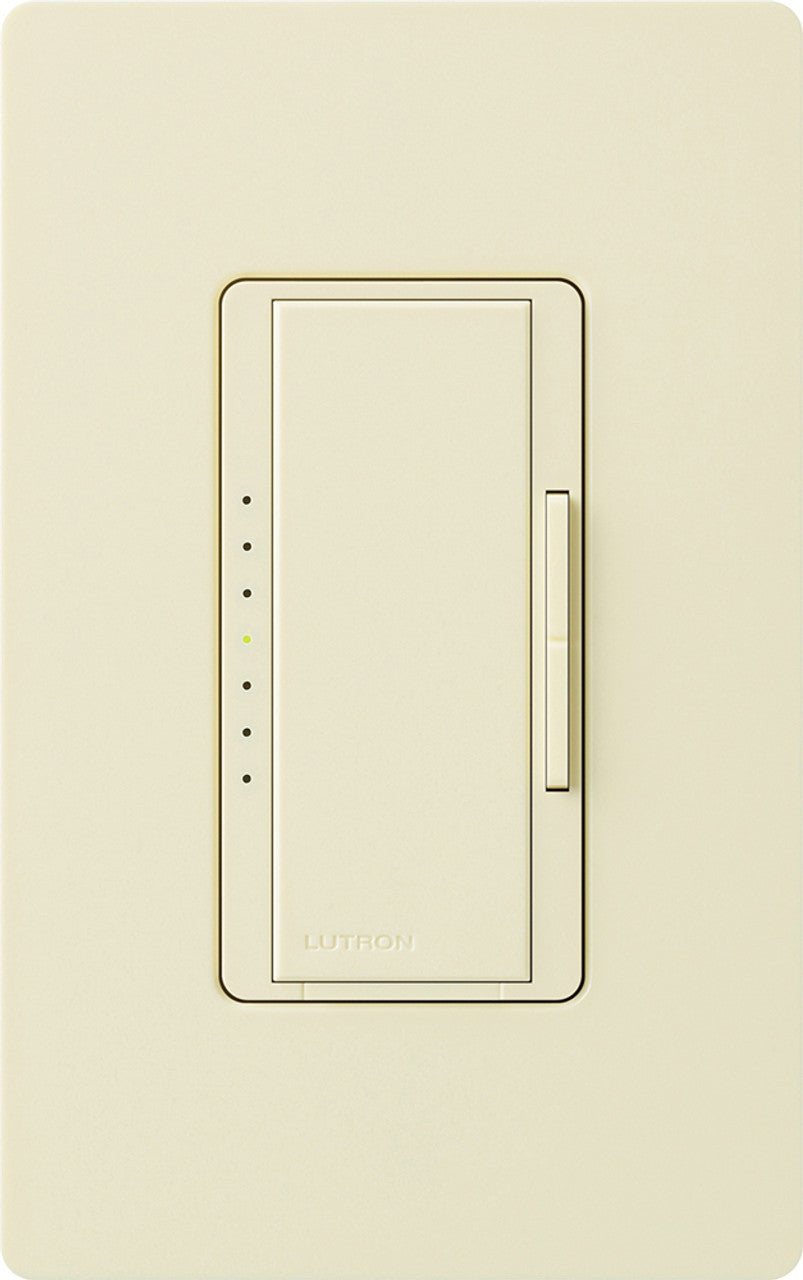 Lutron MALV-1000-AL Maestro Digital Fade Dimmer, Single Pole/Multi-Location, 1000VA (800W) Magnetic Low Voltage, Almond Finish
