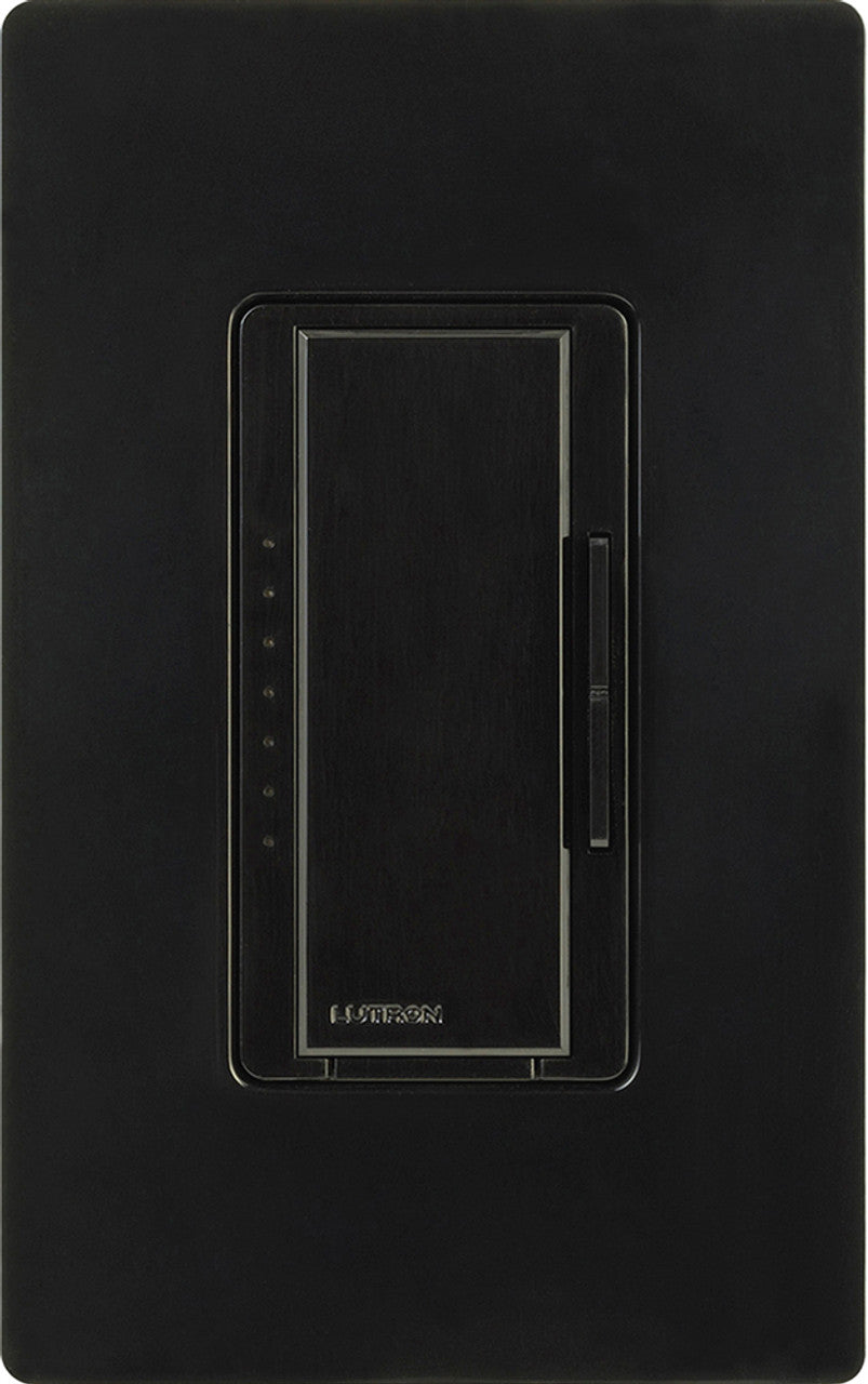 Lutron MALV-1000-BL Maestro Digital Fade Dimmer, Single Pole/Multi-Location, 1000VA (800W) Magnetic Low Voltage, Black Finish