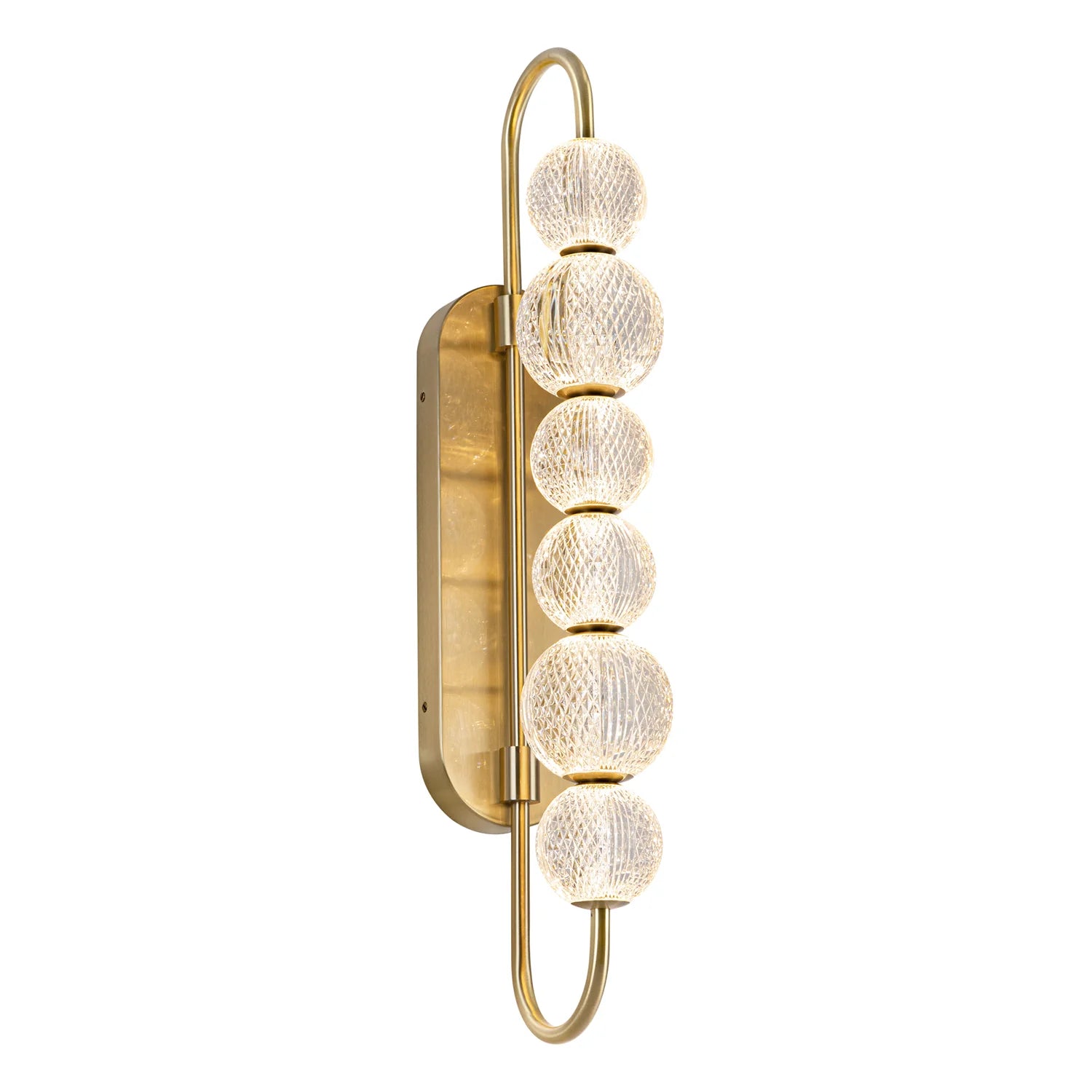 Alora Lighting WV321628NB Marni LED 4.75 inch Natural Brass Bath Vanity Light Wall Light