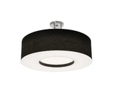 AFX Lighting MCF2432L5AJUD-BKSF 24-in 42W Montclair Semi Flush Mount, 120V-277V, CCT Select, Black Finish