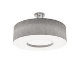 AFX Lighting MCF2432MB-GYSF 24-in 25W Montclair Semi Flush Mount, 3-Light, E26, 120V, Gray Finish