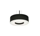 AFX Lighting MCP1214LAJUDBK-BK 12-in 18W Montclair Pendant Light, 120V-277V, CCT Select, Black/Black Finish