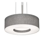 AFX Lighting MCP1214LAJUDSN-GY Montclair 12" Led Pendant - 3k / 35k / 4k - 120-277v - Satin Nickel / Grey Finish