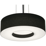 AFX Lighting MCP1214MBBK-BK 12-in 25W Montclair E26 Pendant 2 Lights, 120V, Black/Black Finish