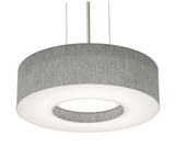 AFX Lighting MCP1214MBSN-GY 12-in 25W Montclair E26 Pendant 2 Lights, 120V, Gray/Nickel Finish