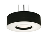 AFX Lighting MCP1524LAJUDBK-BK 15-in 30W Montclair E26 Pendant Light, 120-27V, CCT Select, Black/ Black Finish