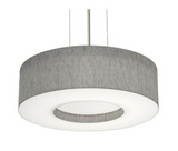 AFX Lighting MCP1524LAJUDBK-GY 15-in 30W Montclair E26 Pendant Light, 120-27V, CCT Select, Gray/ Black Finish