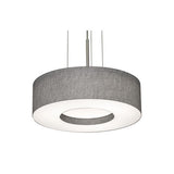 AFX Lighting MCP1524LAJUDSN-GY 30W Montclair E26 Pendant Light, 120-27V, CCT Select, Gray/ Satin Nickel Finish