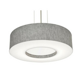 AFX Lighting MCP1932MBBK-GY 19-in 25W  Montclair E26 Pendant 3 Lights, 120V, Gray/ Black Finish