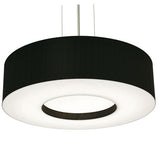 AFX Lighting MCP1932MBSN-BK 19-in 25W Montclair E26 Pendant 3 Lights, 120V, Black/ Nickel Finish