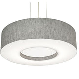 AFX Lighting MCP1932MBSN-GY 19-in 25W Montclair E26 Pendant 3 Lights, 120V, Gray/ Nickel Finish