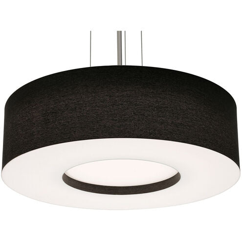 AFX Lighting MCP2432L5AJUDSN-BK 24-in 42W Montclair E26 Pendant Light, 120-277V, CCT Select, Black/ Nickel Finish