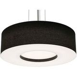 AFX Lighting MCP2432L5AJUDSN-BK 24-in 42W Montclair E26 Pendant Light, 120-277V, CCT Select, Black/ Nickel Finish