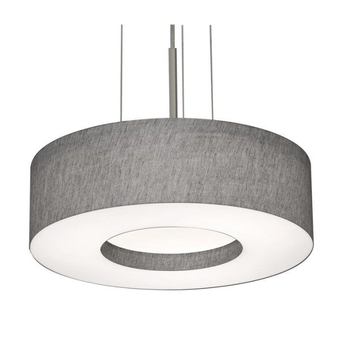 AFX Lighting MCP2432L5AJUDSN-GY 24-in 42W Montclair E26 Pendant Light, 120-277V, CCT Slect, Gray/ Nickel Finish