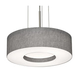 AFX Lighting MCP2432L5AJUDSN-GY 24-in 42W Montclair E26 Pendant Light, 120-277V, CCT Slect, Gray/ Nickel Finish