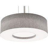 AFX Lighting MCP2432MBSN-GY 24-in 25W Montclair E26 Pendant 3 Lights, 120V, Gray/ Nickel Finish